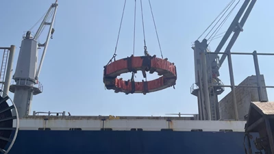 Heavy Kiln Tyre Transport Across Three Cities in Indonesia