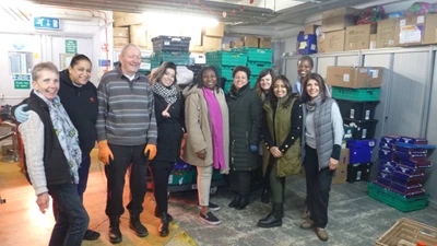Bertling Logistics UK donates and volunteers at the Burnt Oak Community Food bank