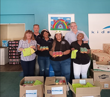Bertling Logistics South Africa donates Christmas party packs to Kids Haven