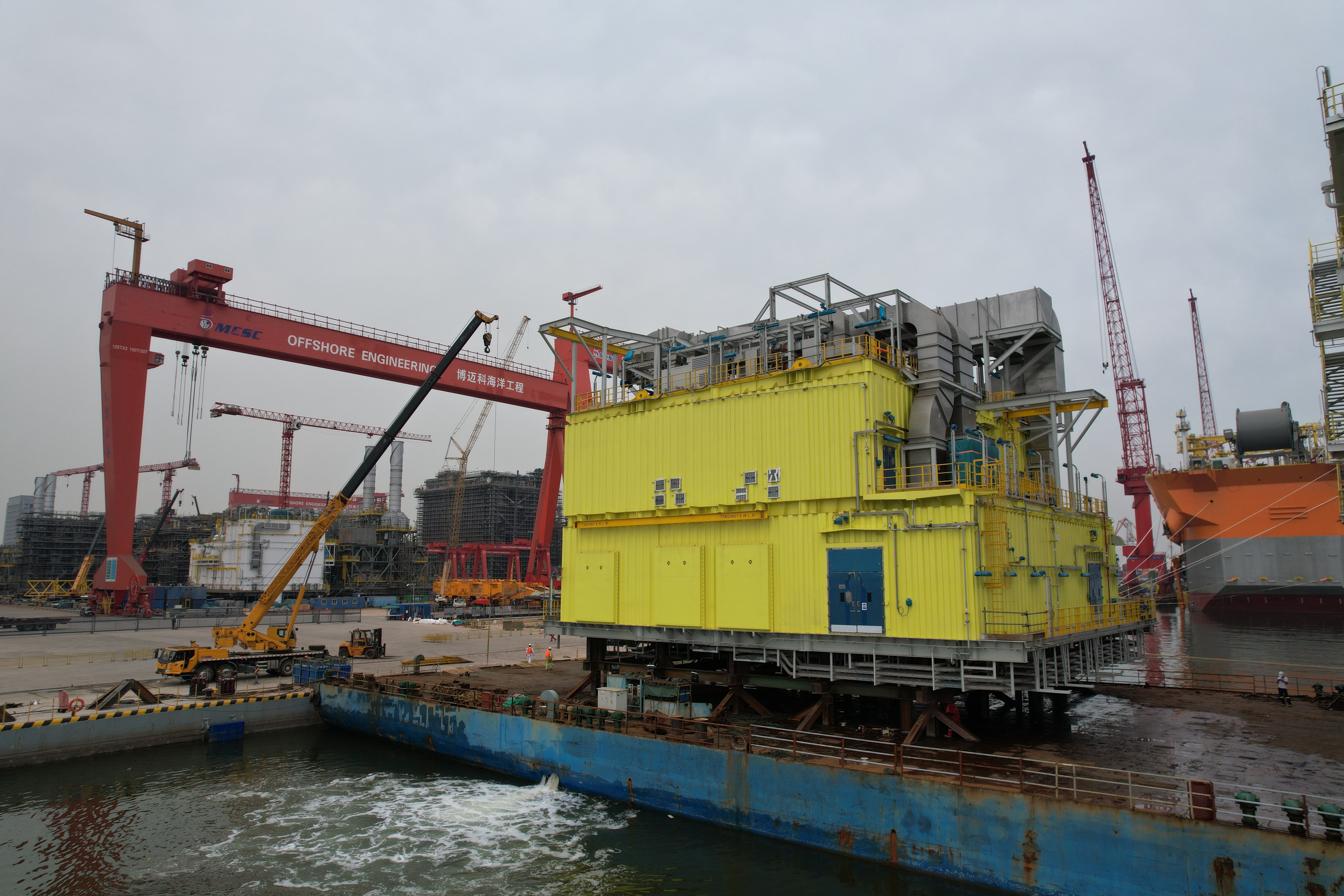 Transport Of Heavy E house Module For FPSO Project Bertling Group
