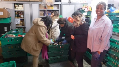 Bertling Logistics UK donates and volunteers at the Burnt Oak Community Food bank