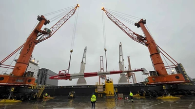 Successful Transport of Pedestal Crane Boom and Slewing Column from Gdynia Port to Jebel Ali