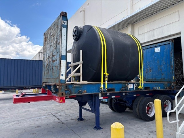 Bertling Miami Successfully Handles Water Tank Project Shipment 