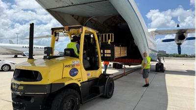 Bertling Logistics successfully performed an air charter shipment to Suriname