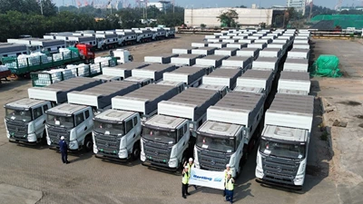 Bertling China Successfully Transports 100 SANY Dump Trucks