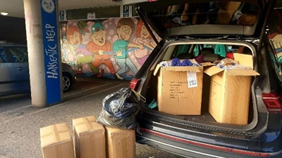 Bertling donates warm winter clothes and blankets to Hanseatic Help