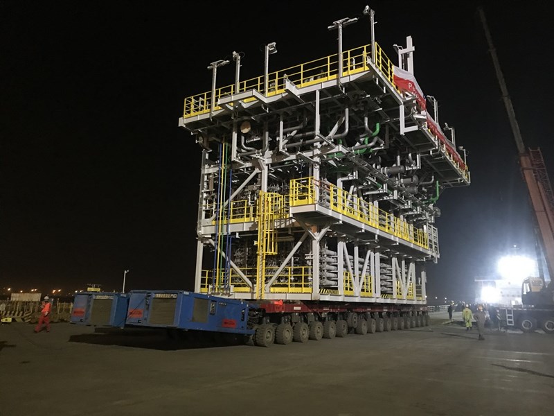 Transport of heavy FPSO Modules for MV32 Project | Bertling Group