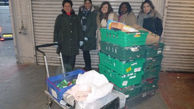 Bertling Logistics UK donates and volunteers at the Burnt Oak Community Food bank