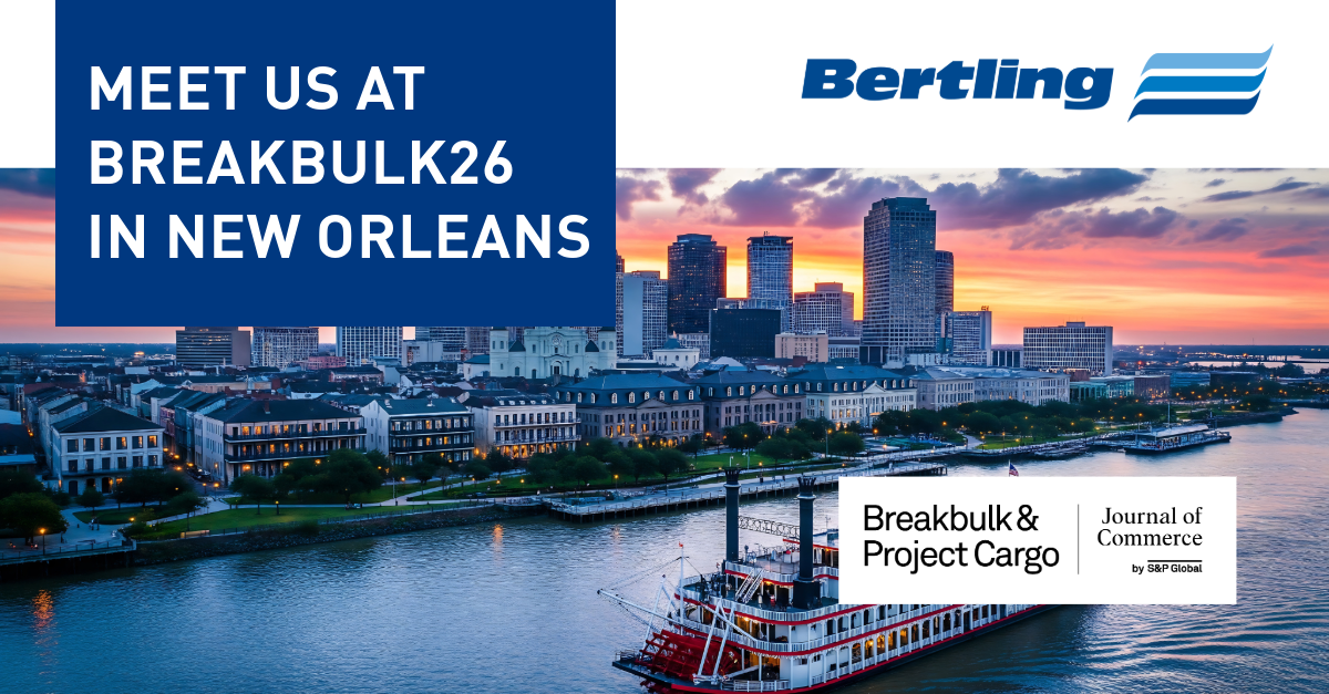 Bertling Logistics at Breakbulk26 in New Orleans